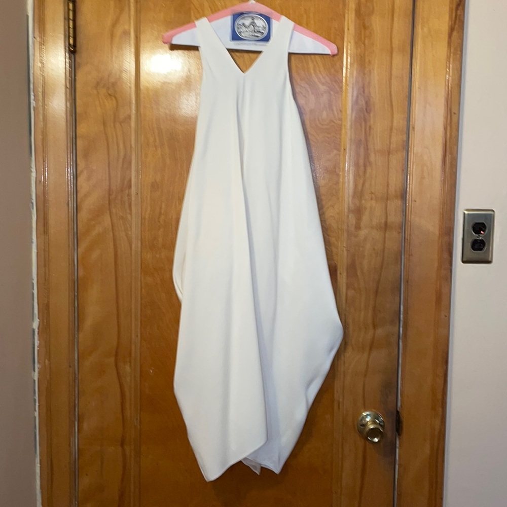 Proenza Schouler Greecian Draped White Dress